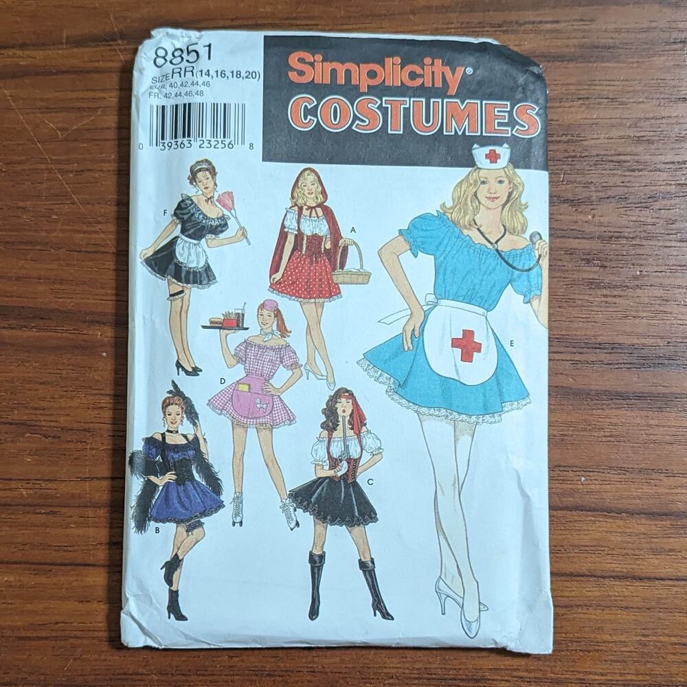 UNCUT Simplicity Costumes Pattern 8851 Size 14-20